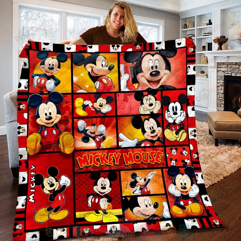 HOT Disney Mickey Mouse Cute Luxury Quilt 4