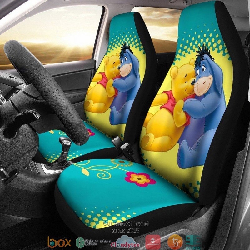 BEST Disney Pooh & Eeyore Winnie The Pooh Car Seat Covers 8