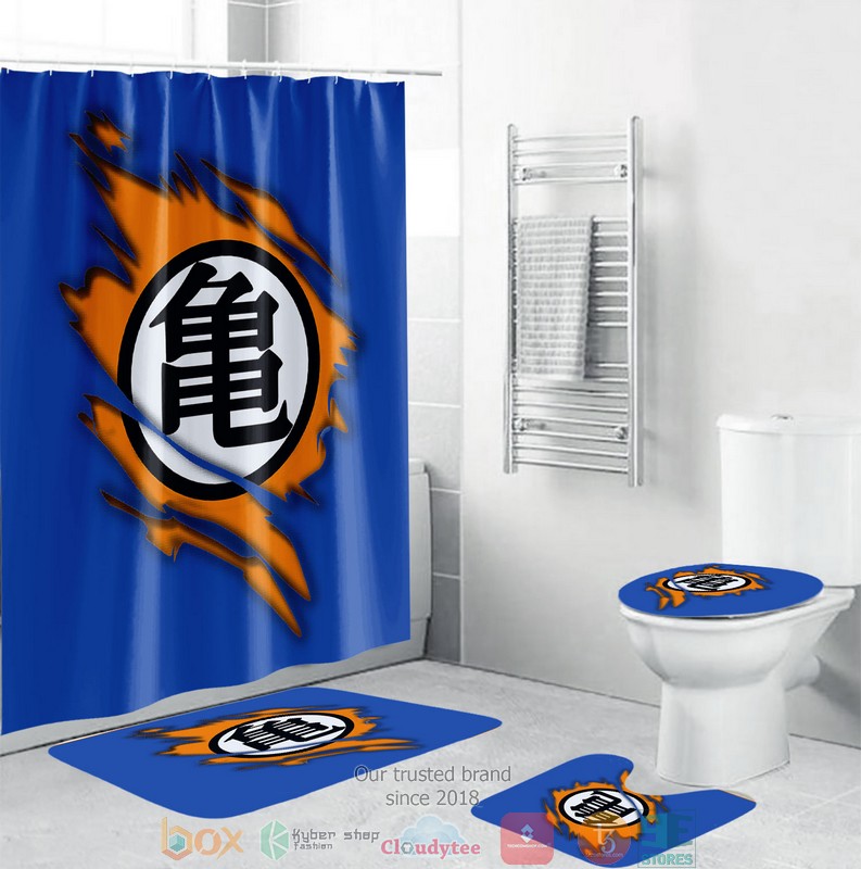 BEST Dragon Ball sign showercurtain bathroom sets 3