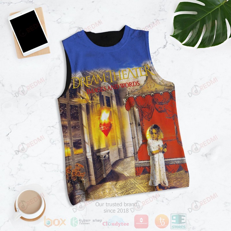 HOT Dream Theater Images and Words 3D Tank Top 1