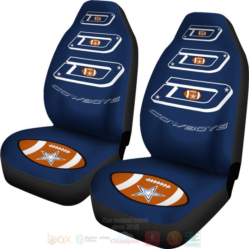 HOT Football Team Dallas Cowboys Football Text Car Seat Cover 2