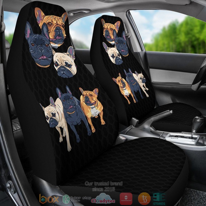 BEST French Bulldog Funny Car Seat Cover 5