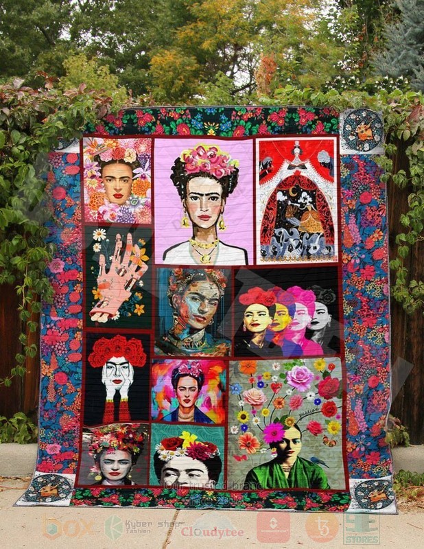 HOT Frida Kahlo Pictures Luxury Quilt 2
