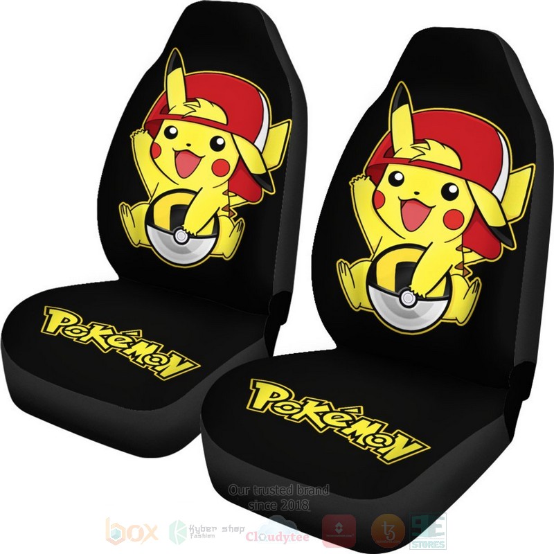 HOT Funny Pikachu Pokemon Car Seat Cover 14