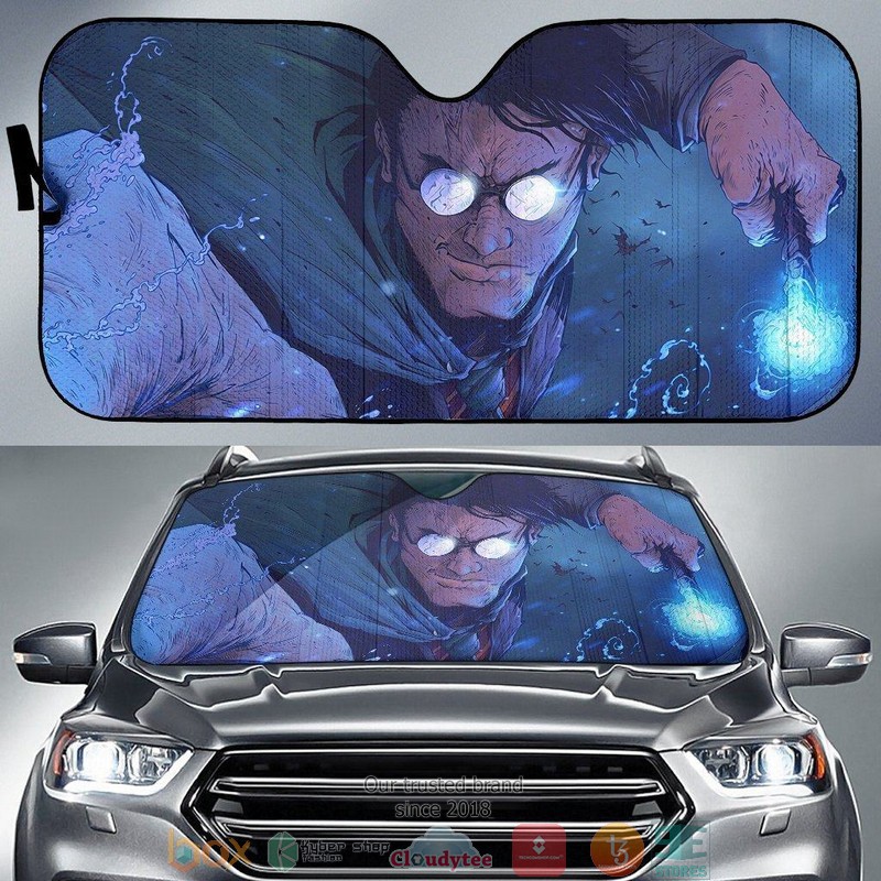 BEST Harry Manly Witch Artwork Harry Potter 3D Car Sunshades 7