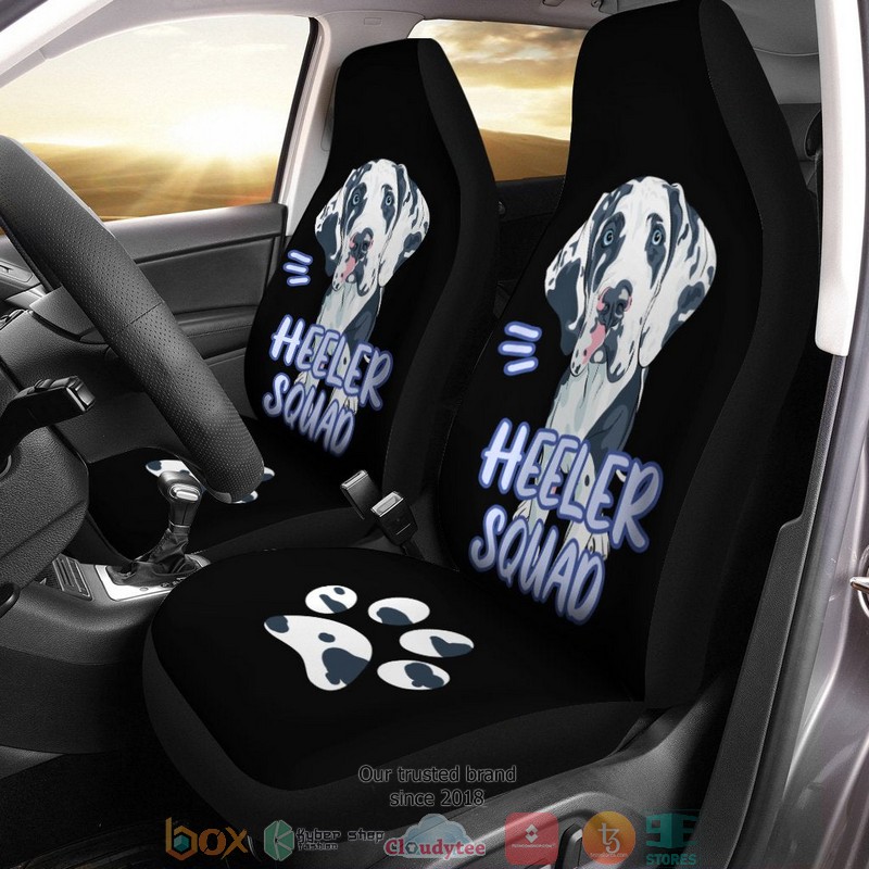 BEST Heller Squad Great Dane Car Seat Cover 9