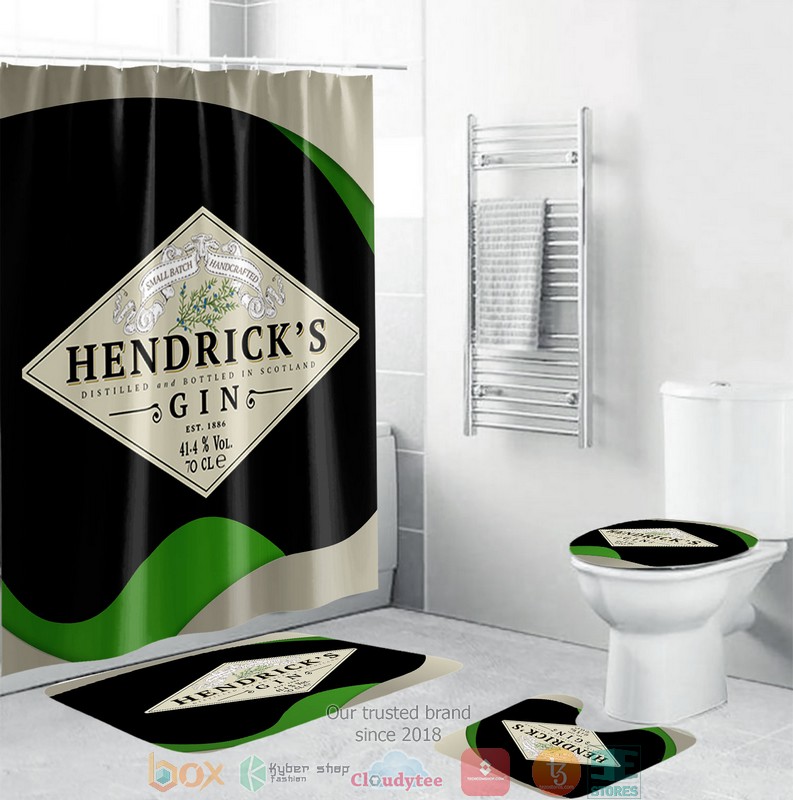 BEST Hendrick's Gin showercurtain bathroom sets 3