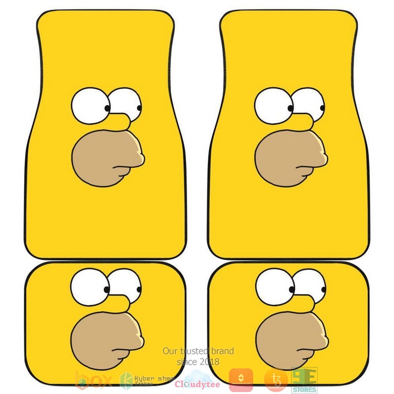 BEST Homer Simpson Funny Face Car Floor Mat 1