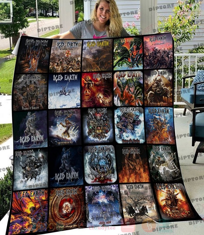 HOT Iced Earth Albums Luxury Quilt 2