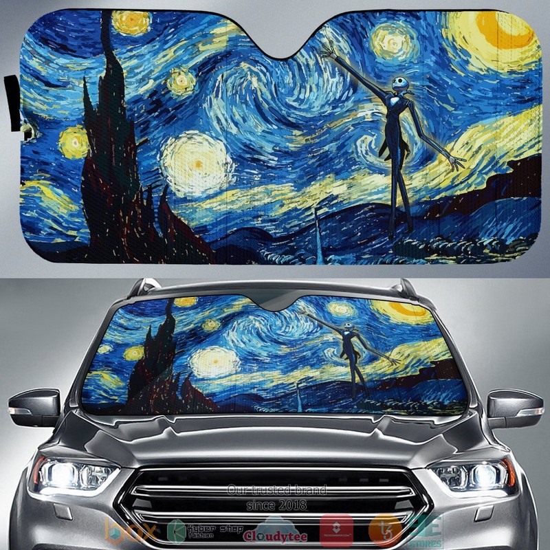 BEST Jack Sy Night Abstract Painting 3D Car Sunshades 6