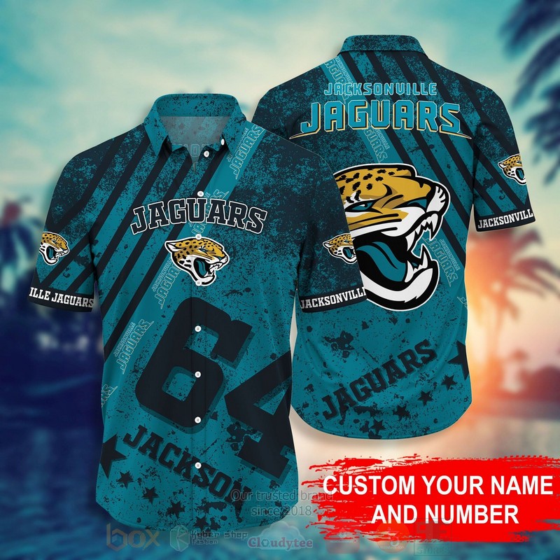 HOT Jacksonville Jaguars NFL Personalized 3D Tropical Shirt 3