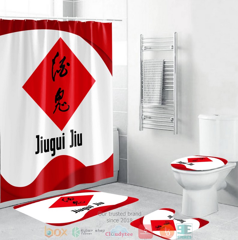 BEST Jiugui Jiu showercurtain bathroom sets 3