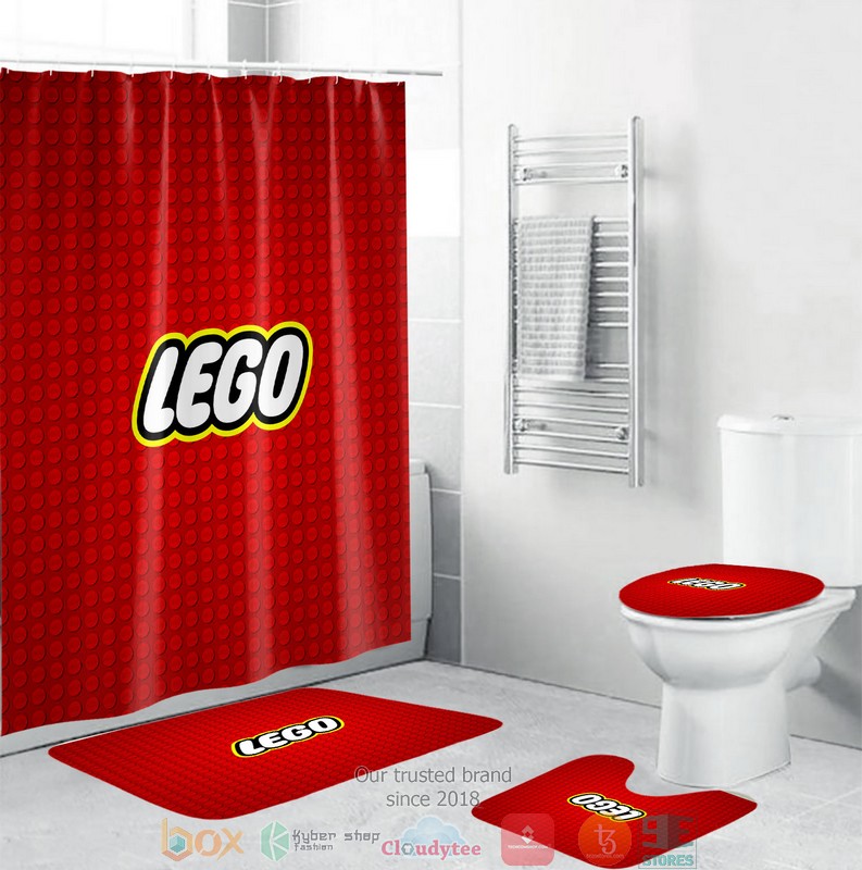 BEST Lego showercurtain bathroom sets 2