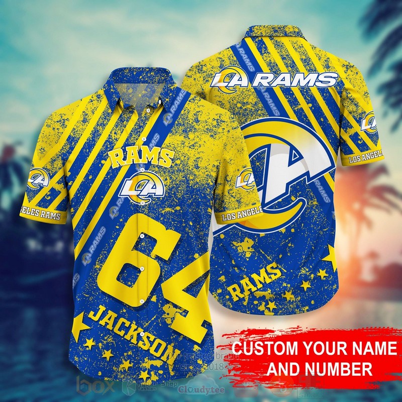 HOT Los Angeles Rams NFL Personalized 3D Tropical Shirt 2