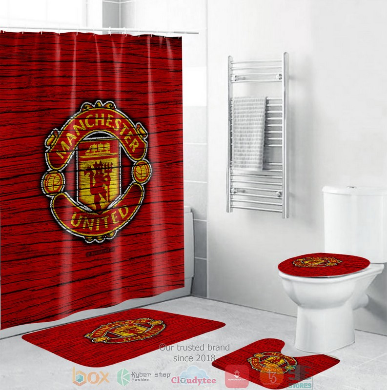 BEST Man Utd Shower Curtain Set 3