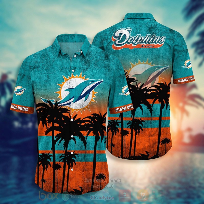 HOT Miami Dolphins NFL 3D Tropical Shirt 3