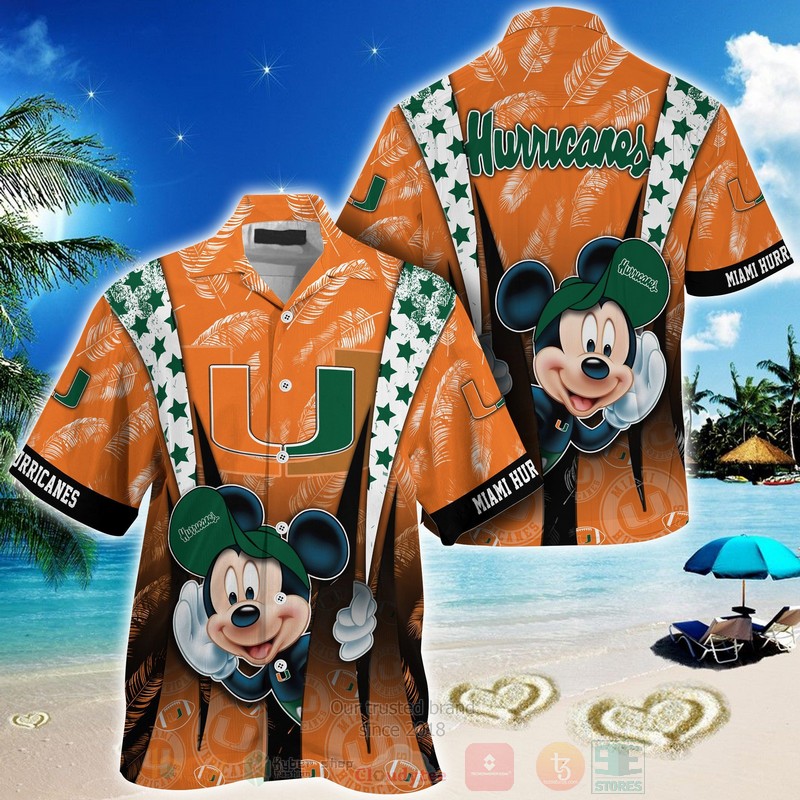 HOT Miami Hurricanes Mickey Mouse 3D Tropical Shirt 1
