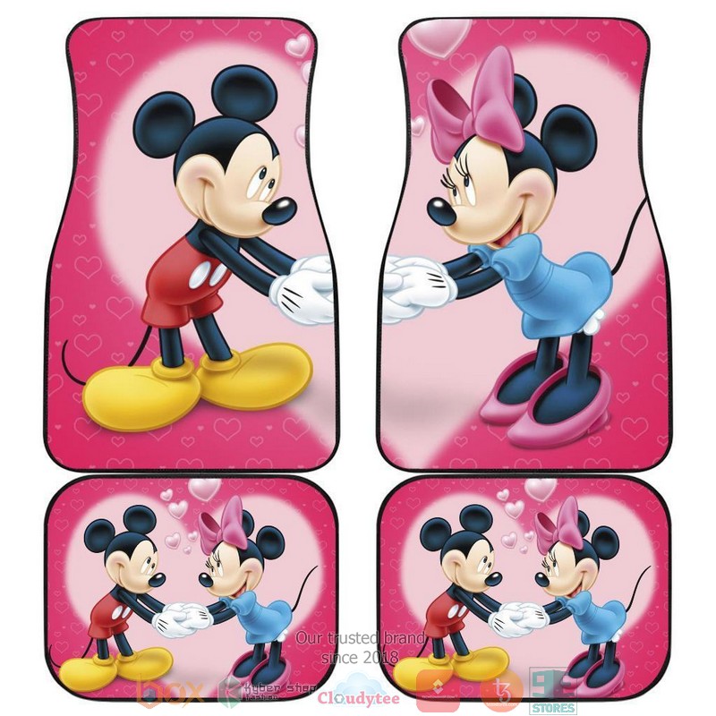 BEST Mickey And Minnie Mouse Disney Cartoon Car Floor Mats 1
