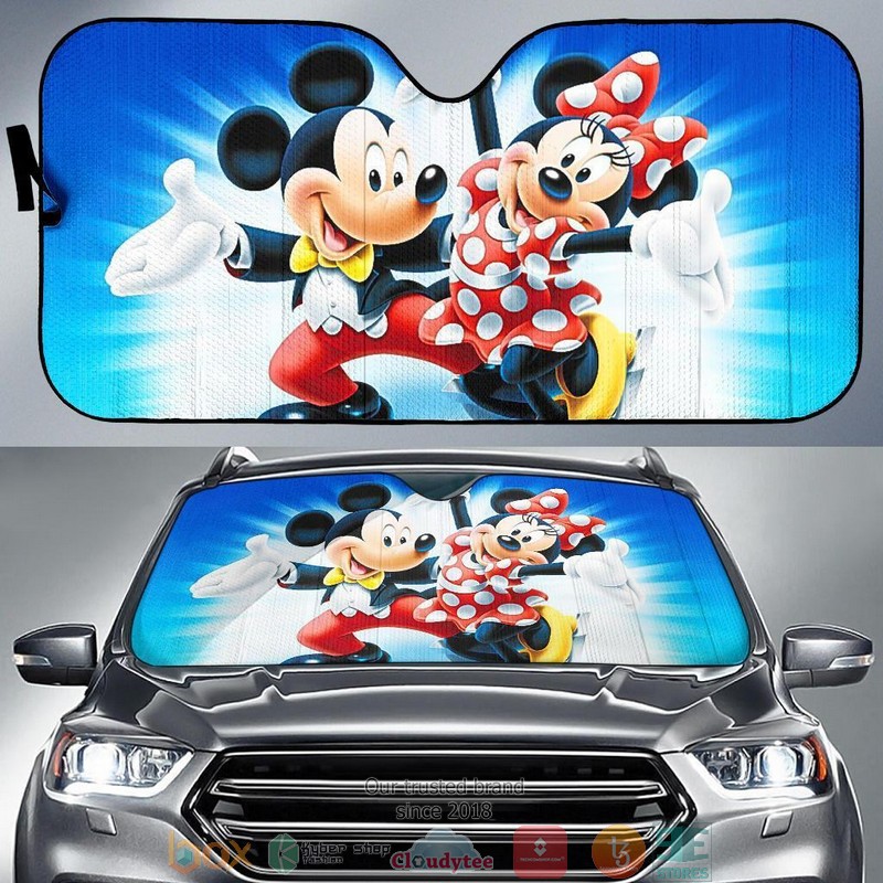 BEST Mickey And Minnie Mouse Disney cartoon 3D Car Sunshades 6