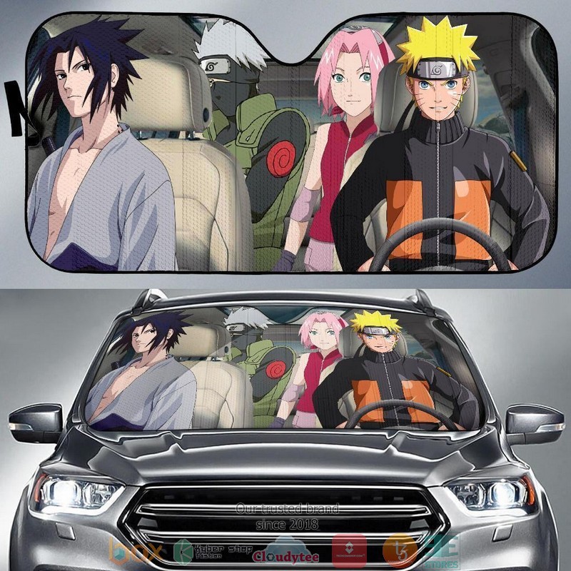 BEST Naruto Sasuke Kakashi 3D Car Sunshades 7