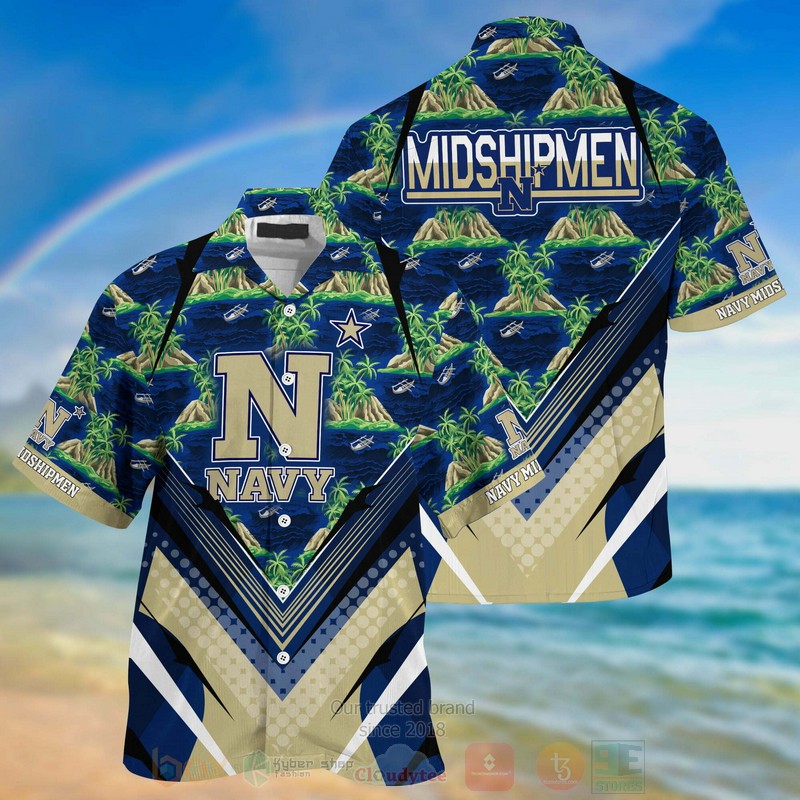 HOT Navy Midshipmen 3D Tropical Shirt 3