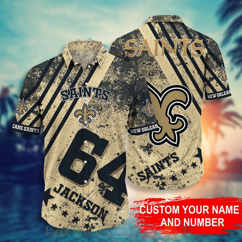 HOT New Orleans Saints NFL Personalized 3D Tropical Shirt 2