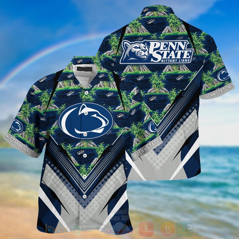 HOT Penn State Nittany Lions 3D Tropical Shirt 6