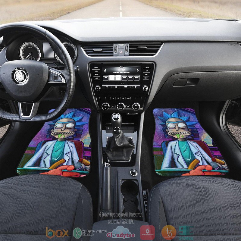 BEST Rick And Morty 3D Art Car Floor Mat 6