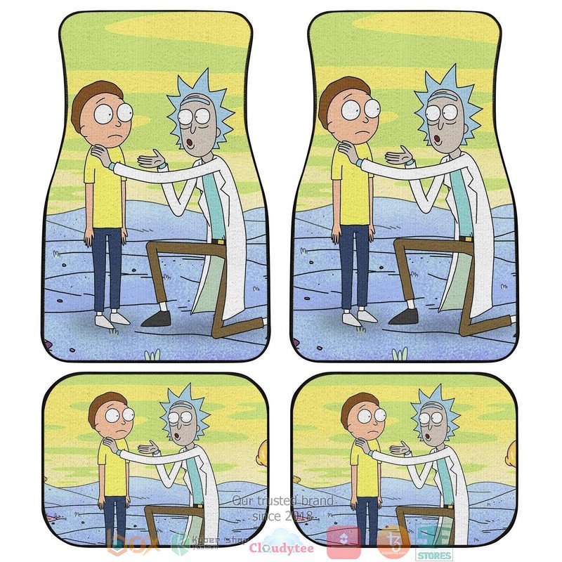BEST Pennywise and Morty Smith Rick And Morty Car Floor Mat 11
