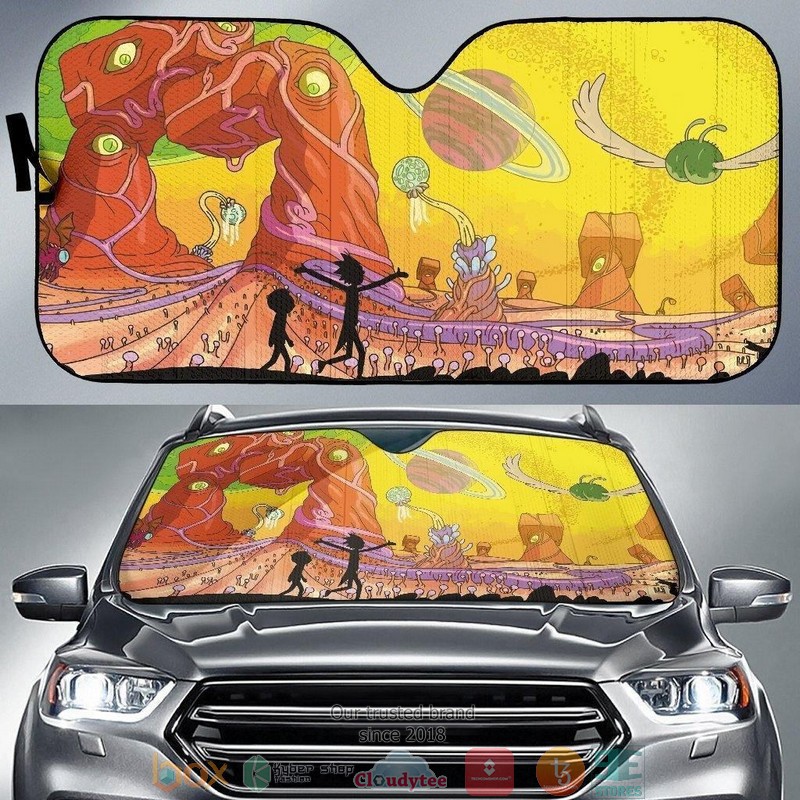 BEST Rick And Morty 3D Car Sunshades 7