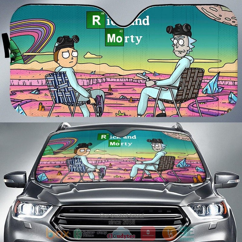BEST Rick And Morty x Breaking Bad 3D Car Sunshades 6