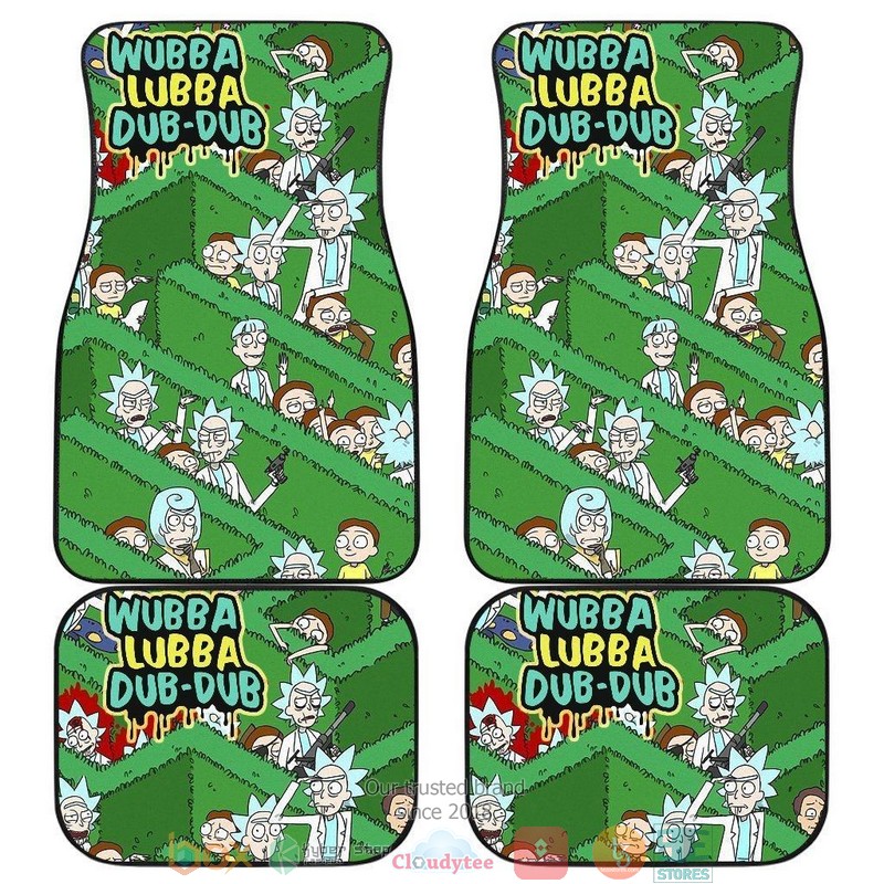 BEST Rick And Morty Rick Morty Get Schwifty Circus Vintage Car Floor Mat 10