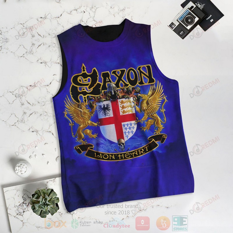 HOT Saxon Strong Arm of the Law 3D Tank Top 2