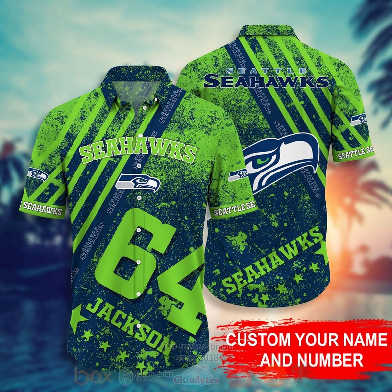 HOT Seattle Seahawks NFL Personalized 3D Tropical Shirt 3
