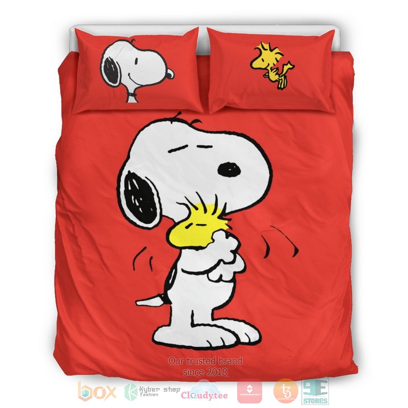 NEW Snoopy Woodstock red Bedding Sets 2