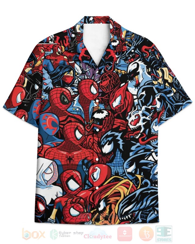 STYLE Spidey vs Symbiote Short Sleeve Hawaii Shirt 5