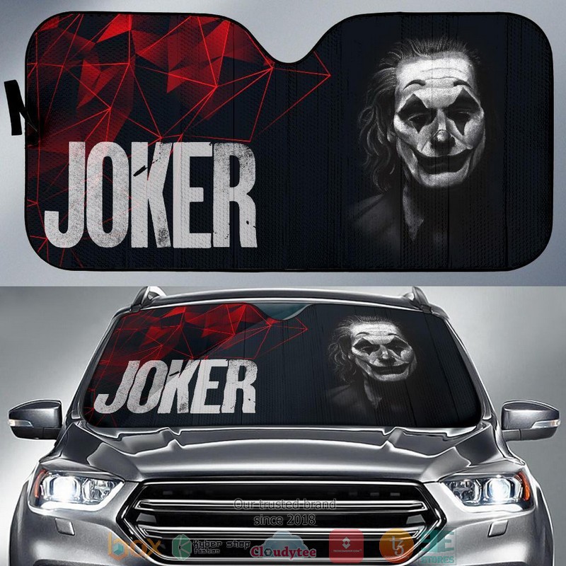 BEST Suicide Squad Art Joker Movie black 3D Car Sunshades 7