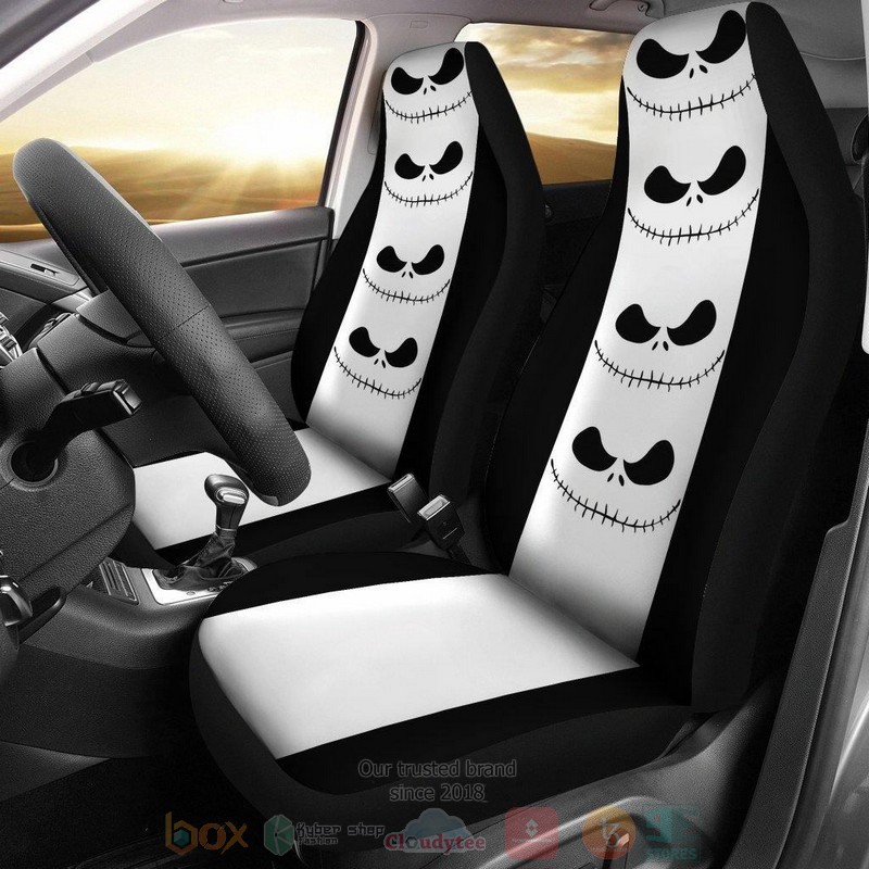 BEST The Nightmare Before Christmas Jack Skellington Eye Patterns Car Seat Covers 9