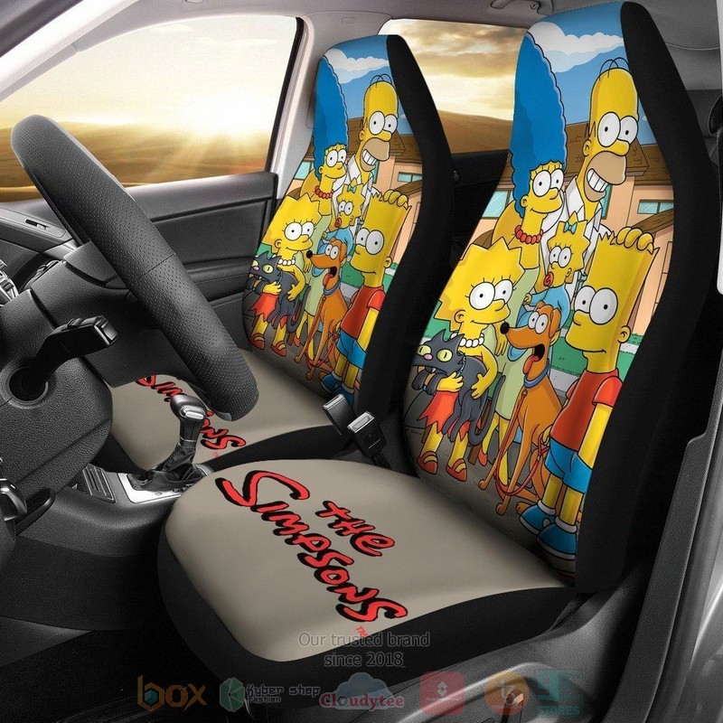 BEST The Simpsons TV Show Car Seat Covers 7
