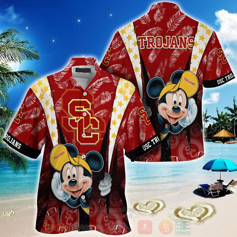 HOT USC Trojans Mickey Mouse 3D Tropical Shirt 1