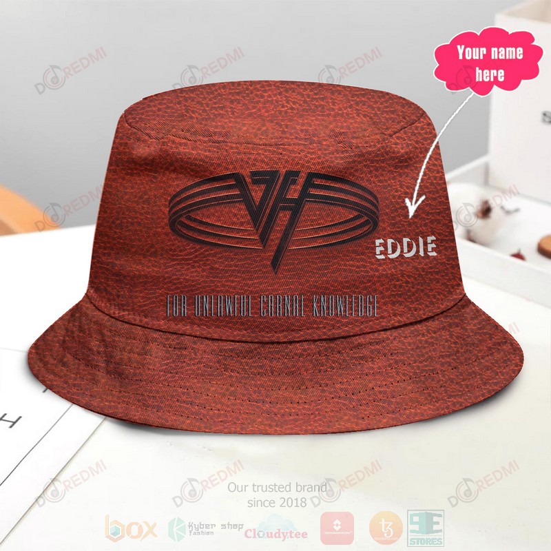 HOT Van Halen For Unlawful Carnal Knowledge Custom Name Bucket Cap Hat 3