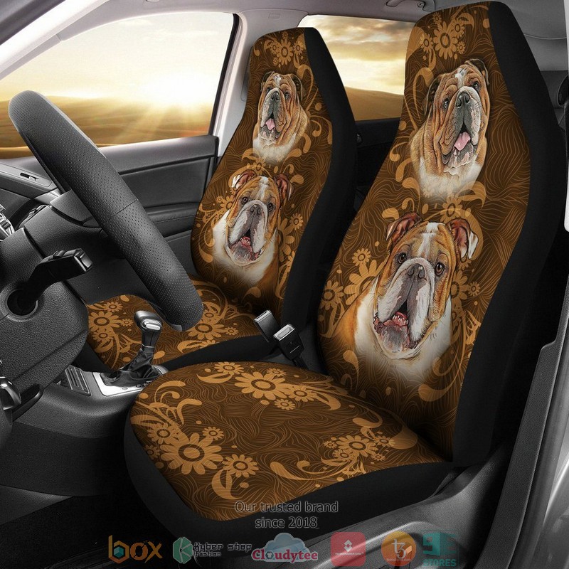 BEST Vintage Bulldog Dog Car Seat Cover 8