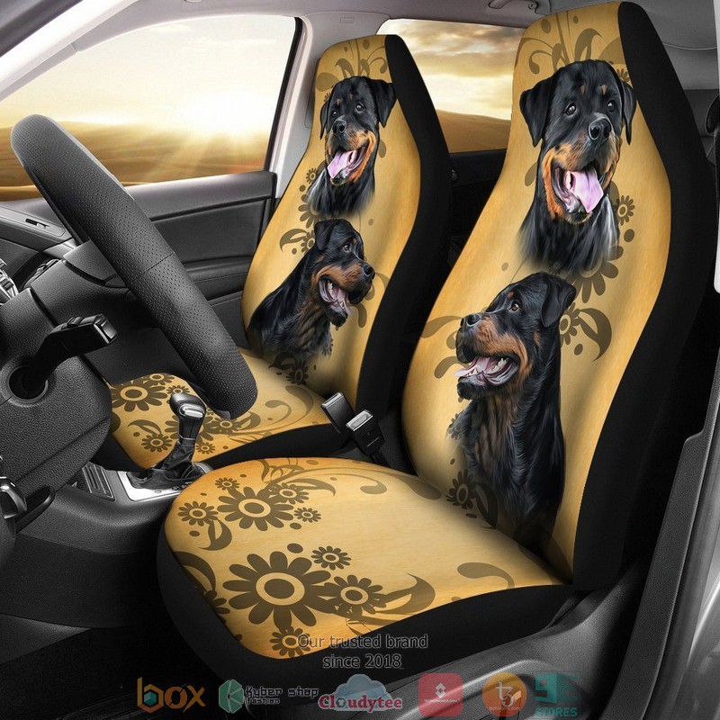 BEST Vintage Rottweiler Dog Car Seat Cover 9