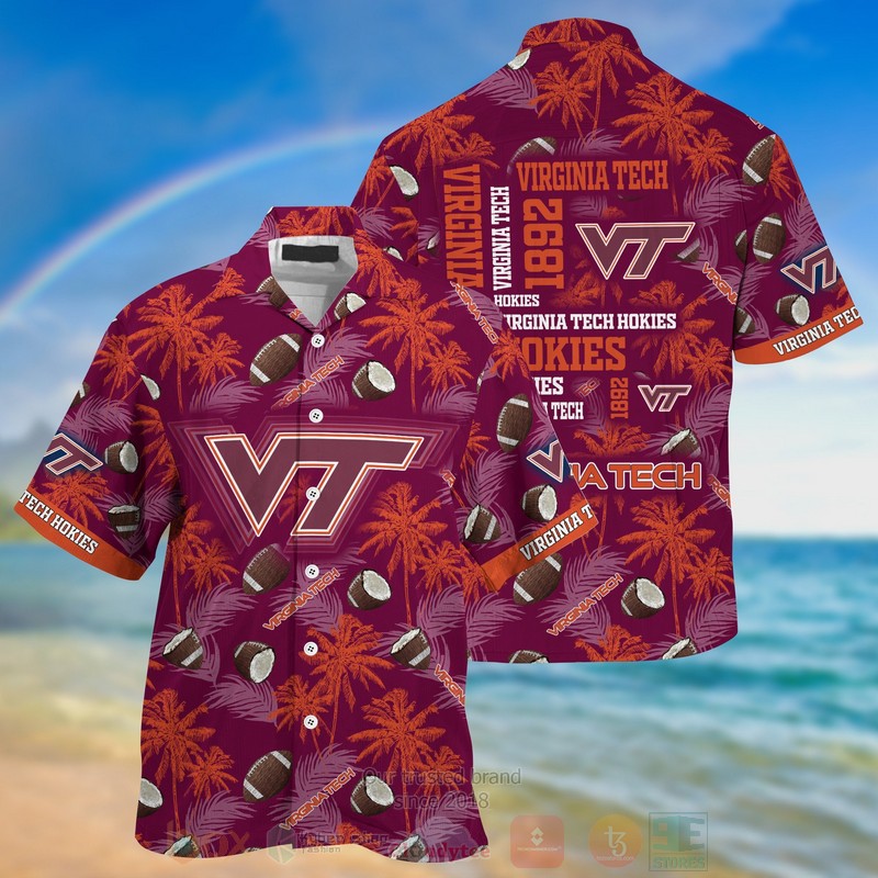 HOT Virginia Tech Hokies NCAA 3D Tropical Shirt 2