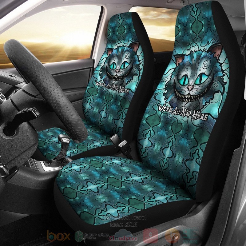 HOT We're All Mad Here Alice In Wonderland Disney Cartoon Car Seat Cover 8