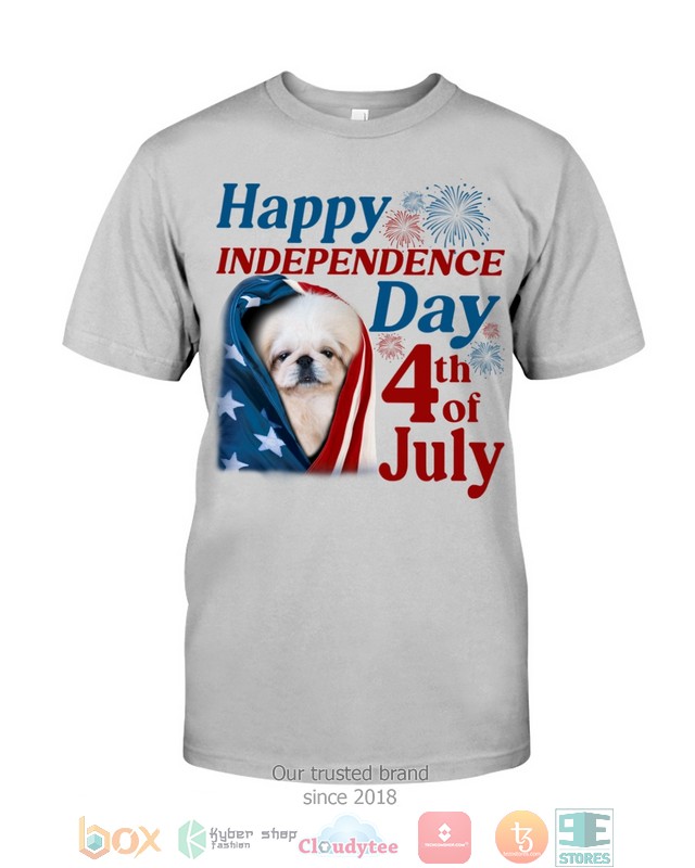 NEW White Pekingese Happy Independence Day 4th Of July Hoodie, Shirt 47