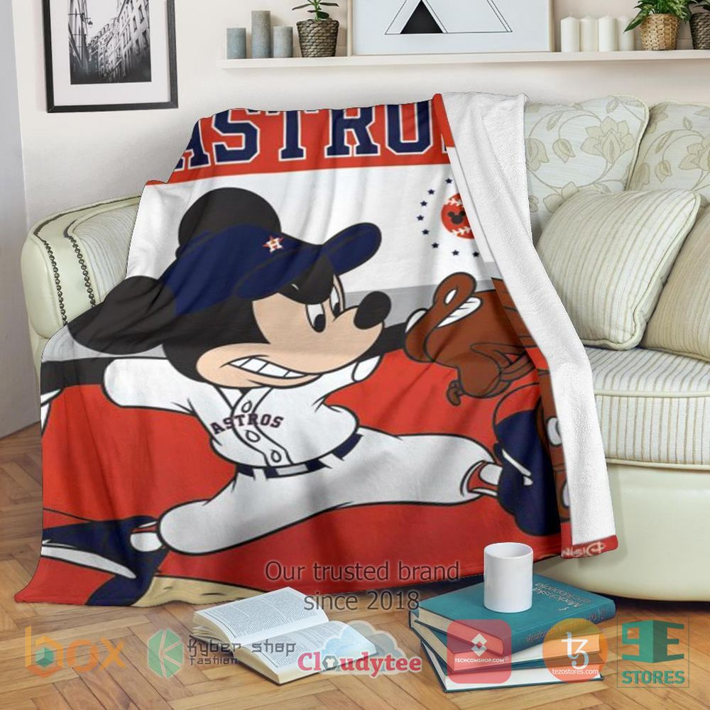 HOT Astros Mickey Blanket 17