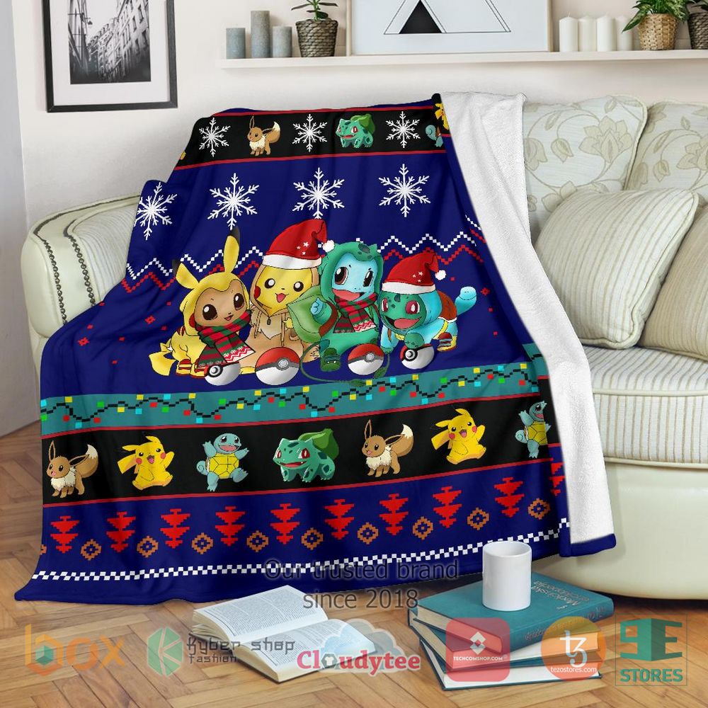 HOT Gearzime Pokemon Christmas Blanket 10