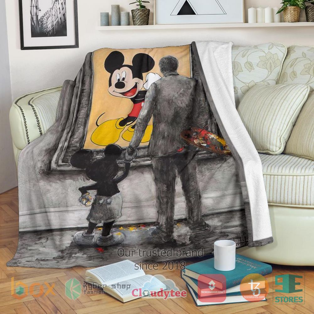 HOT Graphic Walt And Mickey Mouse Blanket 10