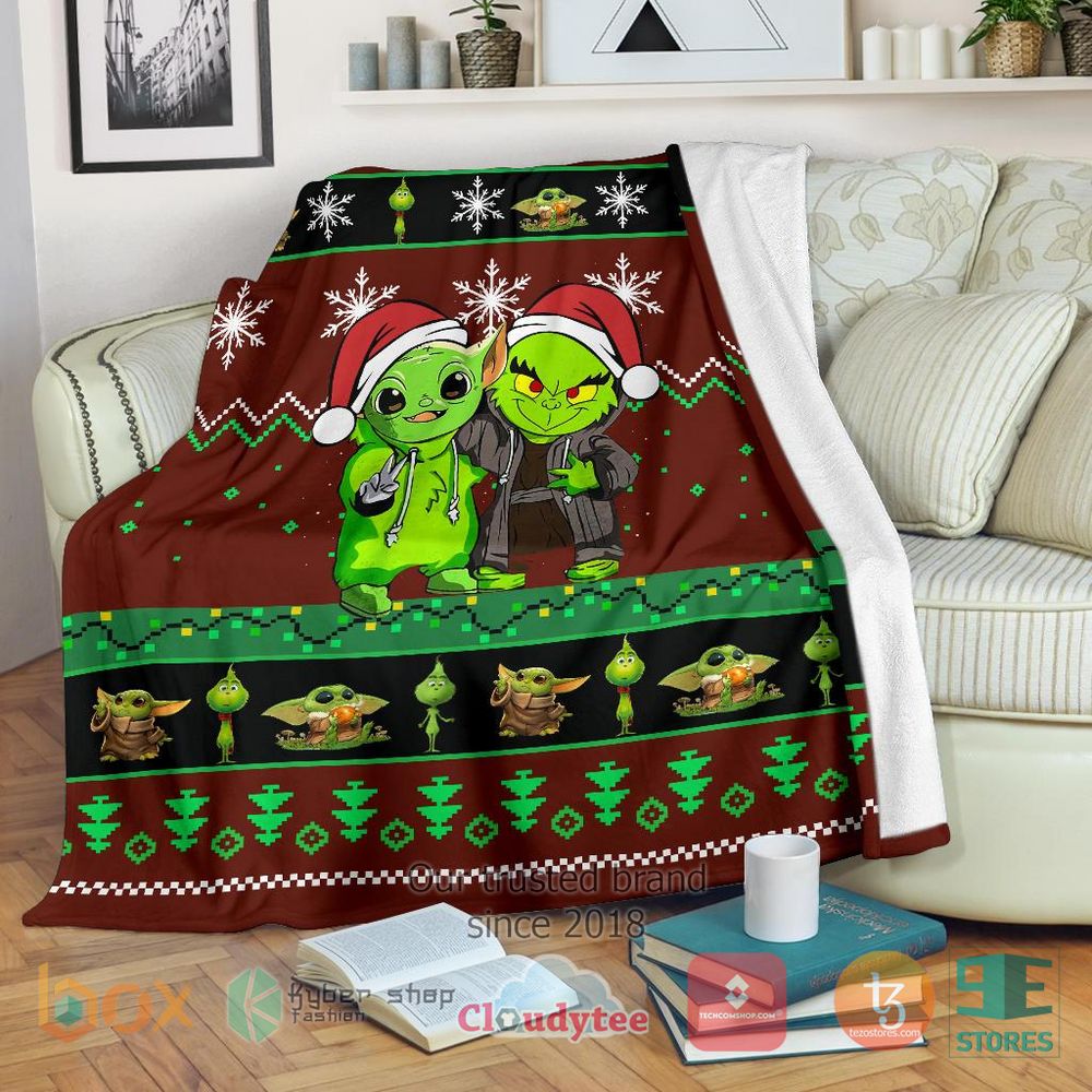 HOT Grinch Christmas Blanket 16